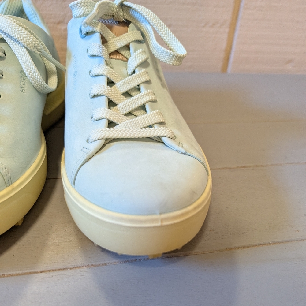 ECCO W GOLF TRAY Laced Shoes Blue Yellow Women's 10 - Picture 7 of 15